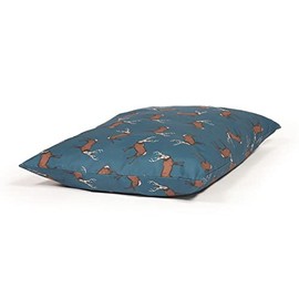 Danish Design Teal Woodland Hare Machine Washable Deep Filled Dog/Puppy Deep Duvet Cover Large