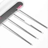 Extractor, squeezing tool, sebum removal, dermatology, sebum extraction, face, nose, milia, blackhead removal, 4-piece set / 압출기 짜는 도구 피지제거 피부과 피지압출 얼굴 코 좁쌀 블랙헤드 제거 4종 세트