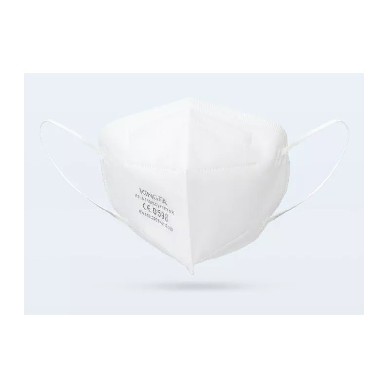 Kingfa KN95 White Face Mask 50 Pcs Disposable Respirator 5-Ply