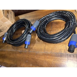 Neutrik 2x Turbosound tspk-1.5-8M NL4 Speakon Cable 26’ Neutrik Speaker Wire NL4FX