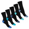 Footstar Cotton Socks Women’s and Men’s (10 Pairs) with Offset