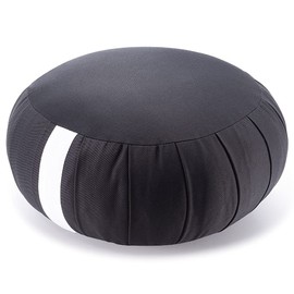Buddhenya Takita Shoten Zazen Futon (Zafu) Cotton, 9 Inches (Diameter 27 cm)), Zafu for Sitting, Zafu, Zabuton, Meditation Cushion, Certificate Included