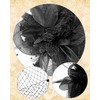 5Pcs Fascinator and Gloves Set for Women Tea Party Veil