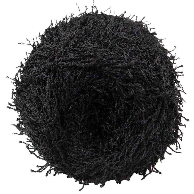 Red Heart Scrubby Yarn – Polyester Specialty Yarn – Black