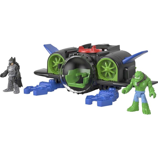 Fisher-Price Imaginext DC Super Friends Batsub, Batman figure and sea vehicle set for preschool kids ages 3 years and up , Black