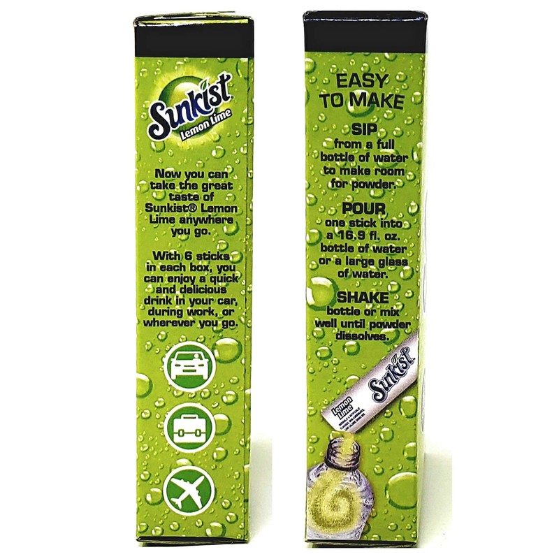 Sunkist Zero Sugar Singles To Go Bulk Variety Pack -