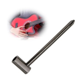 Guitar Truss Rod Wrench,Guitar Neck Repair Cross Screwdriver,Guitar Repair Adjustment Wrench with Cross Screwdriver,Rod Wrench Nut Driver Hexagon Key Instrument Accessory Repair Tool (1 Pcs)