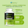 Wellthy Ácido Alfa Lipoico 600mg en 300 Cápsulas. 10 Meses