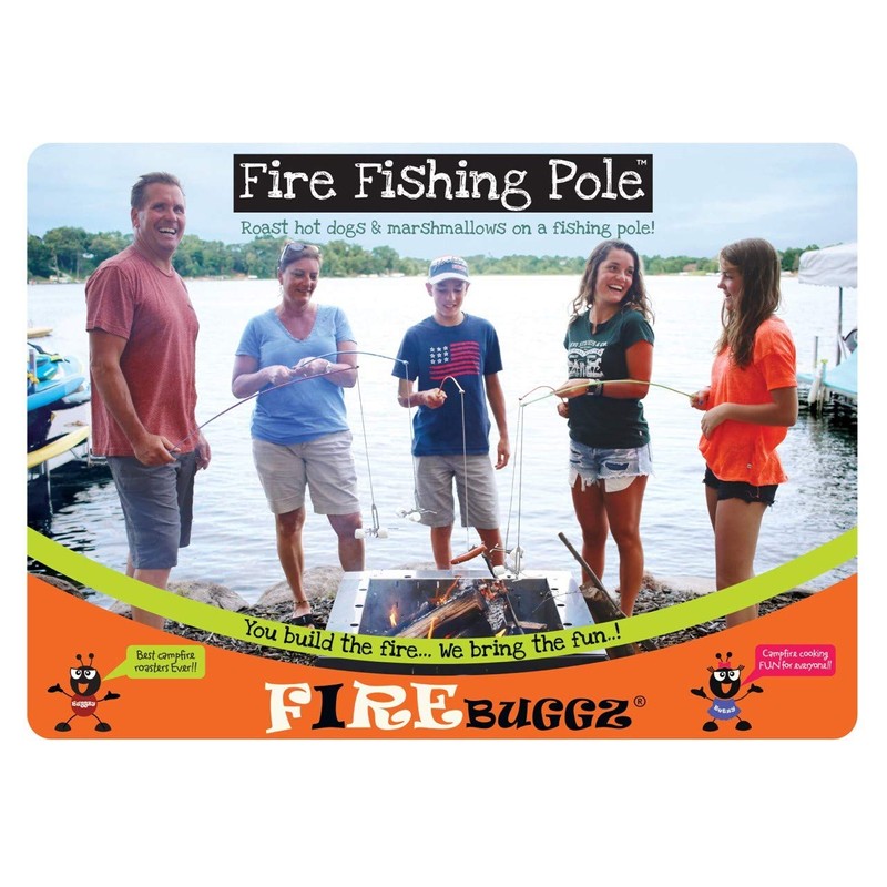 Firebuggz Marshmallow Roasting Sticks for Fire Pit – Campfire Fishing