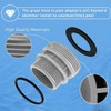 Shoyisenka 4 Pcs Pool Hose Conversion Adapters Kit - 40mm