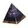 Positive Energy Pyramid 6cm Star Sky Tai Chi Healing Crystal