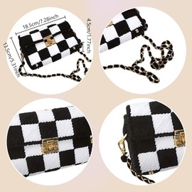 FREEBLOSS Plastic Mesh Bag DIY Plastic Mesh Bag Kit Plastic Canvas Sheets Bag DIY Cross Stitch Handbag Accessories Mesh Plastic Canvas Bag Kit Clear Plastic Mesh Sheets for Crochet Bag