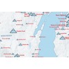 Upper Midwest Ski Resorts Map 24x36 Poster (White & Light