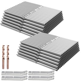 BLIKA 200 Pack T316 Stainless Steel Right&Left Handed Thread Swage Lag Screws for Wood Posts of 1/8" Deck Cable Railing Kit, Wire Railing Kit for Decks with Wrench, DIY Wood Baluster