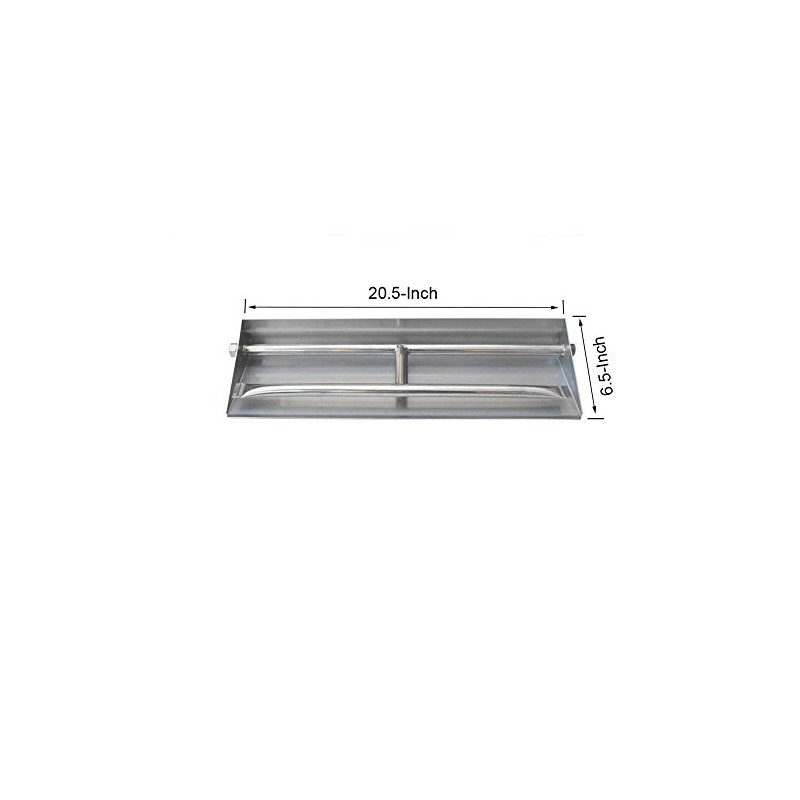 Stanbroil Stainless Steel Dual Fireplace Burner Pan, 20.5 Inches