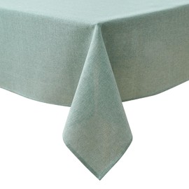 NLMUVW Sage Green Linen Tablecloth Rectangle 6ft, Rustic Textured Table Cloth Water Resistant Farmhouse Table Cover for Kitchen Dining Party Coffee, 54x78 Inch