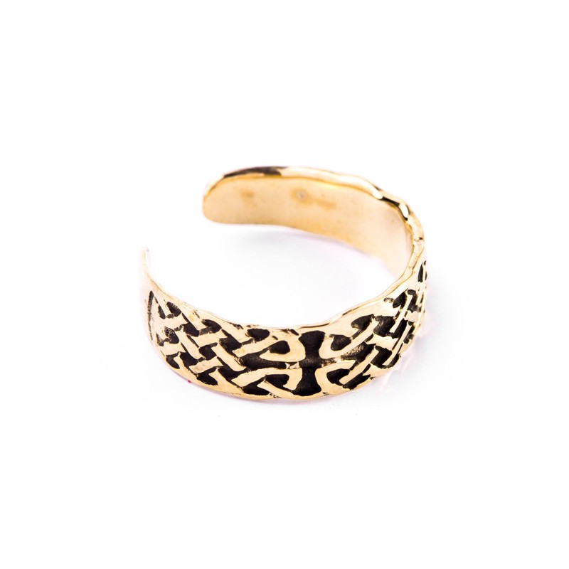 Windalf Celtic Thoralf 6mm Celtic Knot Foot Ring Bronze, Bronze