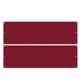 Strong Camel Hlaf Sidewall Privacy Panel for 10'x10' Gazebo 2-Piece Half Walls Only (Burgundy)