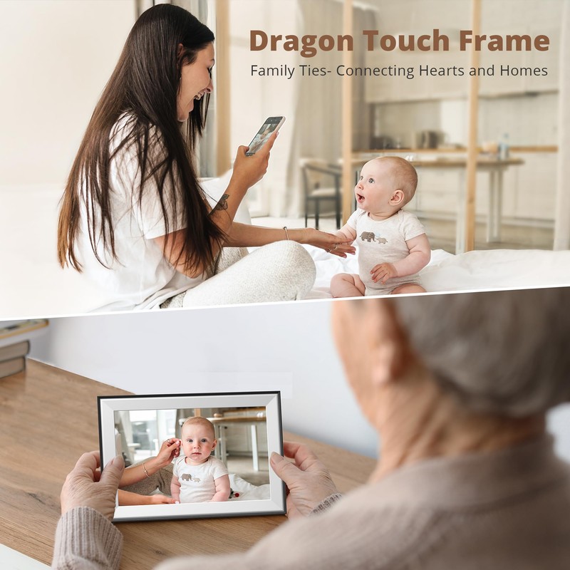 Dragon Touch 10.1'' WIFI Digital Picture Frame - 1280*800 HD