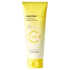 Holika Holika Gold Kiwi Vita C+ Brightening Cleansing Foam, 1 unit, 150ml / 홀리카홀리카 골드키위 비타 C+ 브라이트닝 클렌징 폼, 1개, 150ml