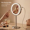Fancii 9-Inch Lighted Makeup Mirror Height Adjustable with 10X /1X