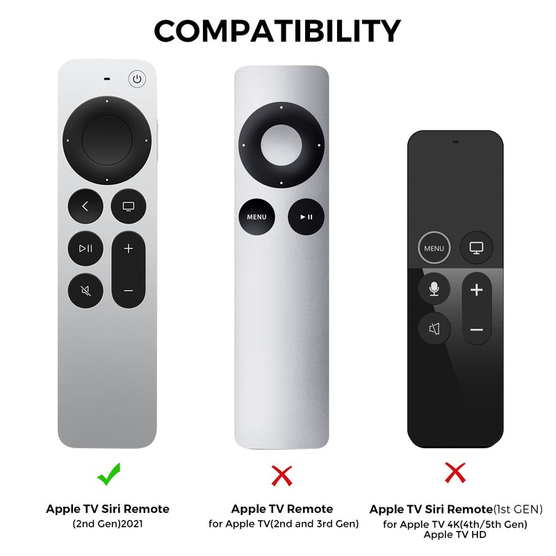 AhaStyle Protective Case for 2021 Apple TV Siri Remote 4k,