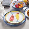 Gofunfun Melamine Dinnerware set for 4, Plates and Bowls Sets,