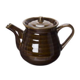 Haseen Seitou ANM-27 Juji Haseen, Approx. 4.7 x 5.5 inches (12 x 14 cm), Approx. 16.9 fl oz (500 ml), Brown, American Glaze