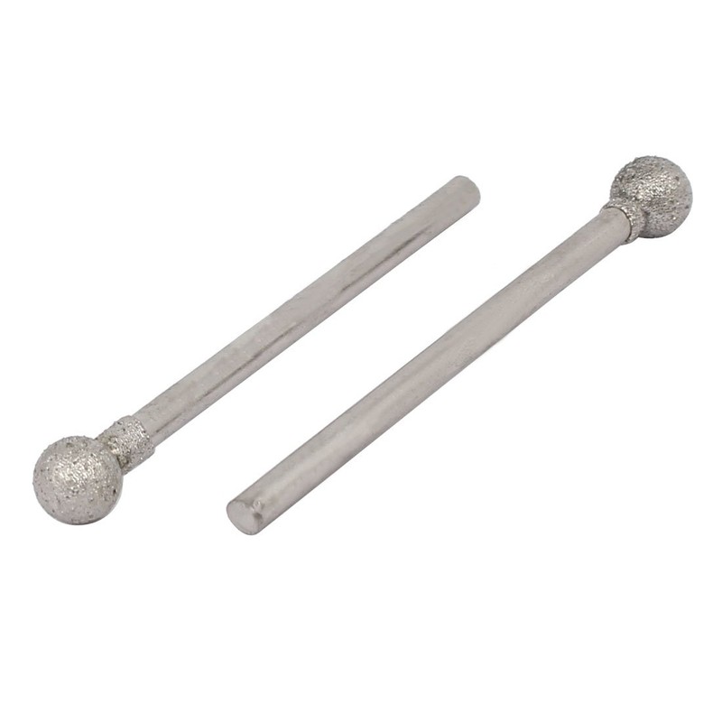 Sourcingmap 2.35mm Shank 5mm Dia Diamond Head Ball Shaped Grinding