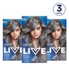 Schwarzkopf Live U72 Dusty Silver Pack Of 3