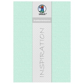 Ursus 90254630 Letter Card Cardboard 220 g/m² DIN A4 Suitable for Crafting or Making Greeting Cards, Decorations and Much More 5 Sheets Mint