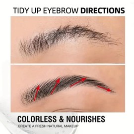 2PCS 3D Eyebrow Gel,Brow Gel,Waterproof Eyebrow Gel Clear,Long Lasting Cle-ar Brow Gel,Bro-w G-el Clear,Brows Styling Wax for Natural-Looking,Quick Drying & Non Sticky,Eyeb-row Brush,Eyeb-row Wax Kit