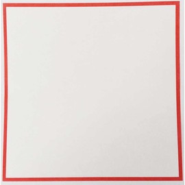 Sheet Red Frame Thick No. 4 100 Sheets 4.7 x 4.7 inches (12 x 12 cm)