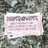 50 Pink Diaper and Wipes Raffle Tickets - Girl Baby