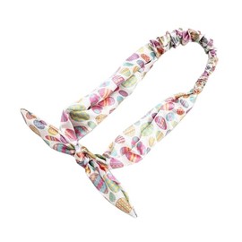 ZCYYYS Women Bunny Ear Headband Hair Tie Set, Girls Pink Rabbit Easter Egg Hairband, Easter Ear Hair Accessories Elastic Ponytail Holder Scrunchies TSFD66 (Easter Eggs Headband, One Size)