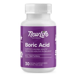 Ácido Bórico Newlife Naturals 600mg Vaginal Suplementos