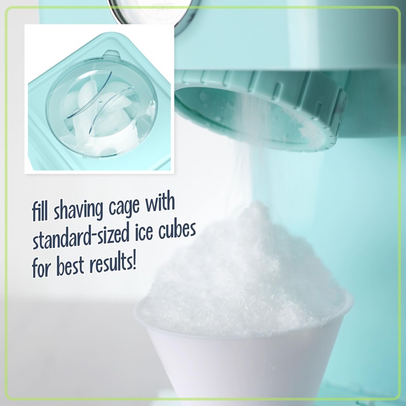 Nostalgia Snow Cone Shaved Ice Machine - Retro Table-Top Slushie