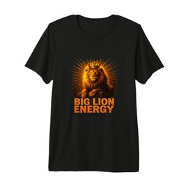 Big Lion Energy King Meme Premium Tri-Blend T-Shirt