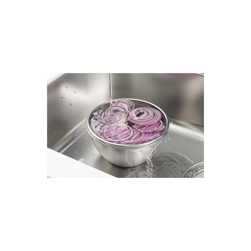 Yoshikawa SJ1381 Just Fit Round Colander, 7.1 inches (18 cm)