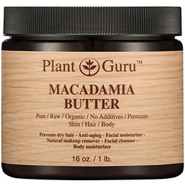 Macadamia Body Butter 16 oz. 100% Pure Raw Fresh Natural Cold Pressed. Skin Body and Hair Moisturizer, DIY Creams, Balms, Lotions, Soaps.