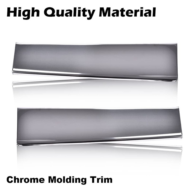CROSSDESIGN Front Lower Fender Chrome Molding Trim Compatible with 1981-1988