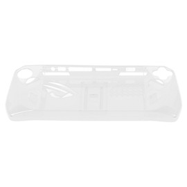 Game Console Clear Case Shockproof Prevent Slip TPU Protective Cover with Bracket for ASUS ROG Ally Handheld 2023 Transparent