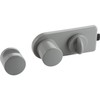 Eco Divider Lock with Deadbolt Lock (Plastic Lock), Stainless Steel