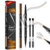 TreatMe Microblading Eyebrow Pencil - Waterproof 2-in-1 Dual-Ended Eye Brow