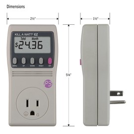 P3 International P4460 Kill A Watt EZ Electricity Usage Monitor , grey