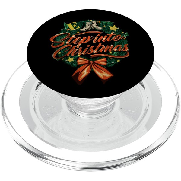 Official Elton John Step Into Christmas Wreath PopSockets PopGrip for