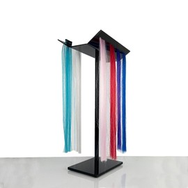 perfeclan Haarverlängerungs-Displayhalter, Haarverlängerungshalter, doppelseitiger Zahnaufbewahrungsständer, Flechten-Haarständer zum Locken