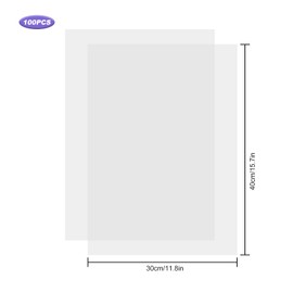 White Tissue Paper 100 Sheets, 30x40cm Flower Wrapping Tissue Paper Sheet White for Packaging Wrapping Gifts Flowers Bouquet Decoration