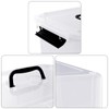 Uumitty 4 Pack 10.5 Quart Clear Storage Box, Plastic Storage