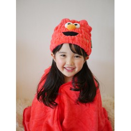 Skater (Skater) Quick Absorbent and Dry Towel Cap for Hair Drying Sesame Street Elmo Boy Girl TOC11-A